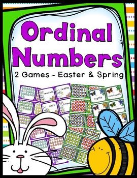 Ordinal Numbers Games - 40 Sets of Task Cards! by CSL | TpT