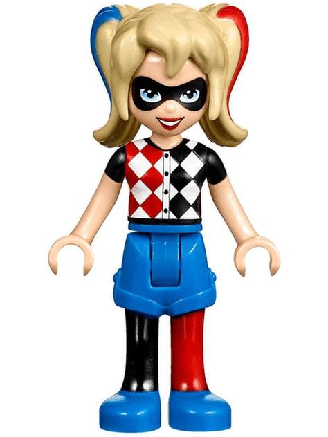 LEGO DC Super Hero Girls Harley Quinn - Blue Shorts (41231) Minifigure ...