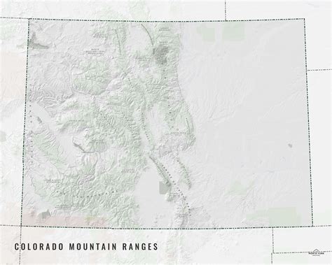 Colorado Mountain Ranges Map — North Fork Mapping