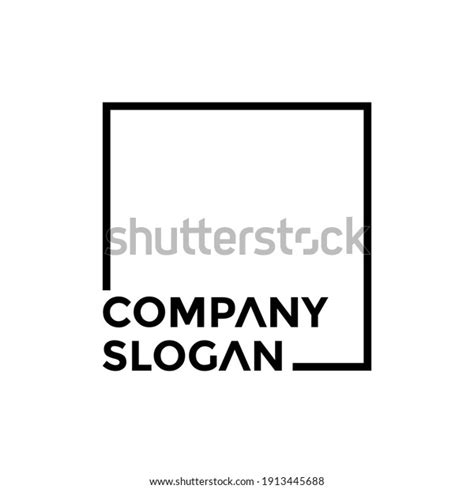 Black Square Company Name Logo Design: เวกเตอร์สต็อก (ปลอดค่าลิขสิทธิ์ ...