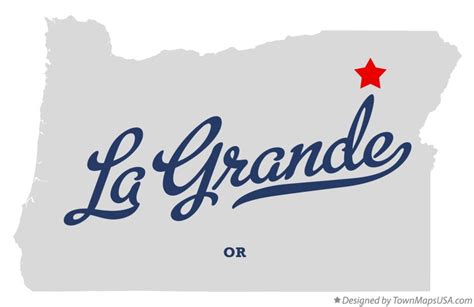 Map of La Grande, OR, Oregon