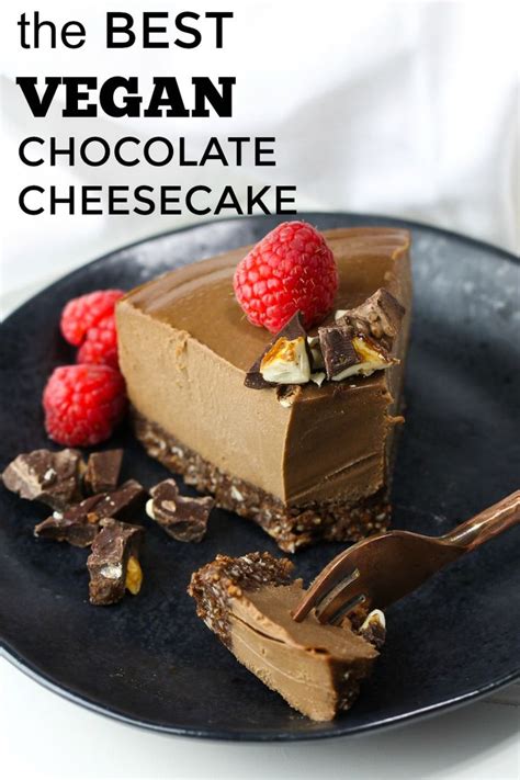 The Best Vegan Chocolate Cheesecake | Recipe | Chocolate cheesecake, Vegan dessert recipes, Best ...