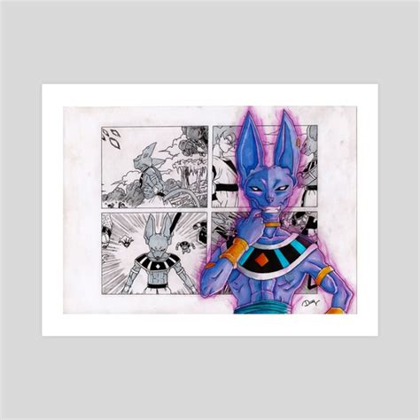 Beerus + manga, an art print by Damien - INPRNT