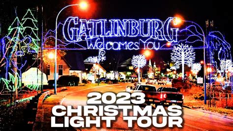 2023 GATLINBURG CHRISTMAS LIGHT TOUR Opening Night - YouTube