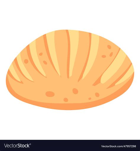 Bread loaf flat Royalty Free Vector Image - VectorStock