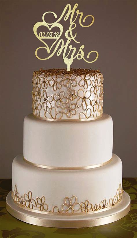 24+ Topper Wedding Cake Gold