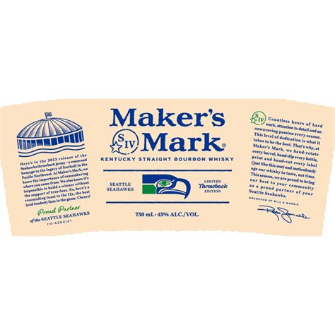 Maker’s Mark Seahawks Throwback Limited Edition | Buy Online ...