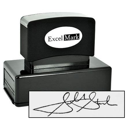 Signature stamps can be used for checks, legal documents, letters, and ...