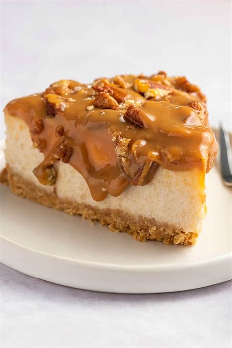 Caramel Pecan Cheesecake- NO dairy or eggs! - The Big Man's World