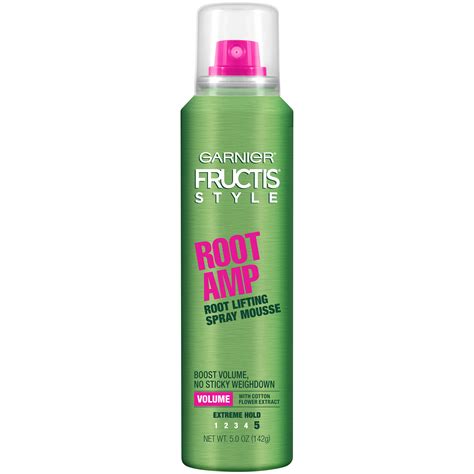 Garnier Style Full & Plush Root Amp Root Lifting Spray Mousse, 5 oz. Bottle