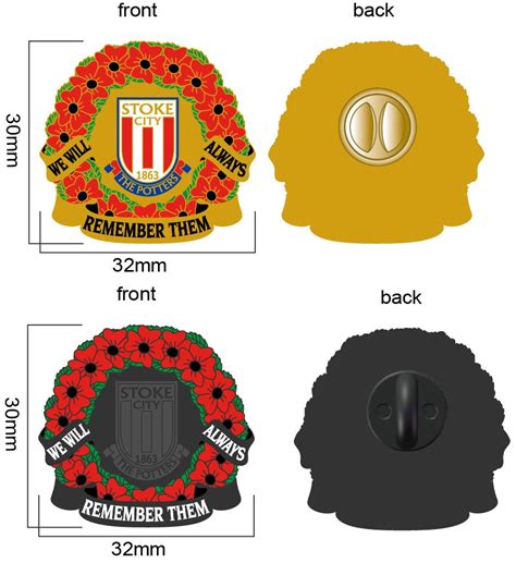 Stoke City FC - We Will Always Remember Them | FOOTBALL-PINS-BADGES