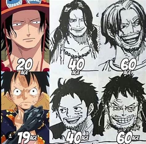 Luffy looks a lot like Shanks in his 40s and like Garp in his 60s But Ace kinda looks like ...