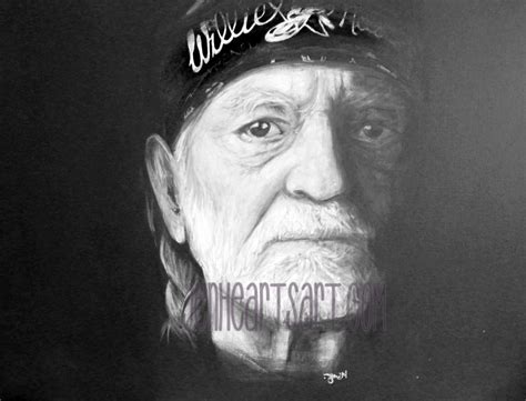 Willie Nelson portrait print