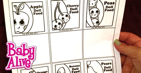 Fun with Baby Alive: Baby Alive Doll Food Packet Template Printout!!