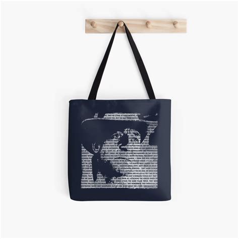 "Jurassic Park - Robert Muldoon - Faded Print With Quotes" Tote Bag for ...