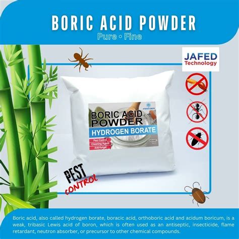 2kgs Boric Acid Powder Hydrogen Borate Pest Ant Fleas Cockroach Termite Mold Control [USA ...