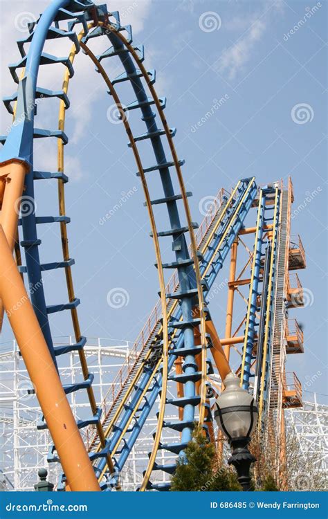 Roller Coaster Loops Royalty Free Stock Photo - Image: 686485