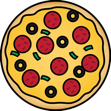 Whole Pizza Clip Art - Free Image
