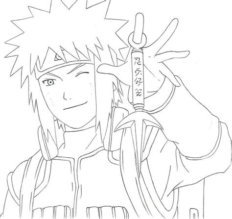 Hokage Minato Lutando para colorir, imprimir e desenhar - Colorir.Me