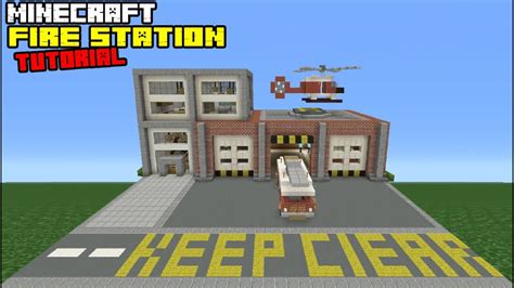 Minecraft Tutorial: How To Make A Fire Station (Quick And Easy) - YouTube