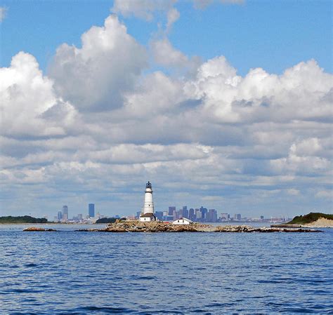 Boston Light Skyline Photograph by Armand Hebert - Pixels