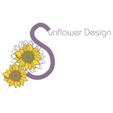 Sunflower Design Logo PNG Transparent & SVG Vector - Freebie Supply