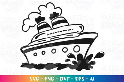 Cruise Ship Clipart Cute Svg Cruise Ship Quote Boat Print - Etsy Canada