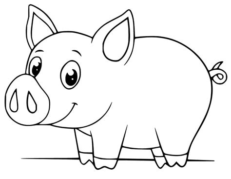 Baby Pig Coloring Pages - Free Printable Coloring Pages for Kids