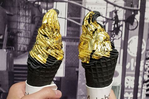 You can now eat gold-covered ice cream in Toronto