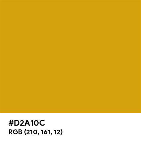 Honey Gold color hex code is #D2A10C