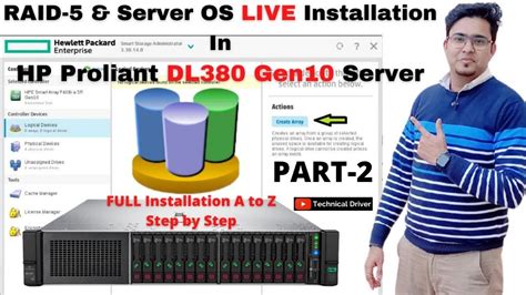 How to Configure RAID in HP ProLiant DL380/ DL20 Gen10 Server | RAID + Windows 2016 Server🔥(PART ...