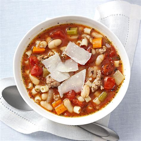 Italian Sausage Minestrone Recipe | Taste of Home