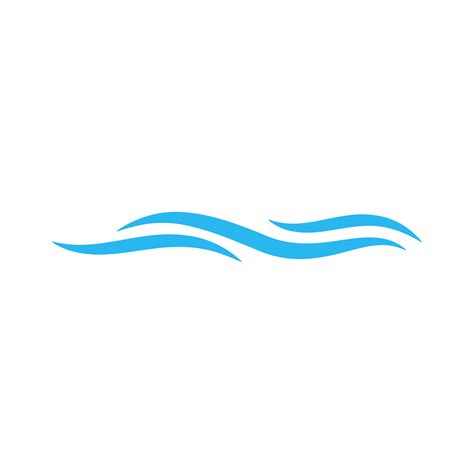 blue water wave line icon in the sea 14473984 PNG