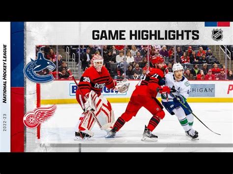 Canucks Game Day Highlights | Vancouver Canucks at Detroit Red Wings 02 ...