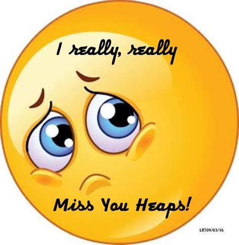 I Really, Really Miss You Heaps!!! | Emoticons emojis, Funny emoji ...