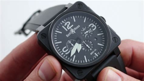 Bell & Ross Aviation Instrument BR-01 Chronograph Ref. BR01-94-BL-CA ...