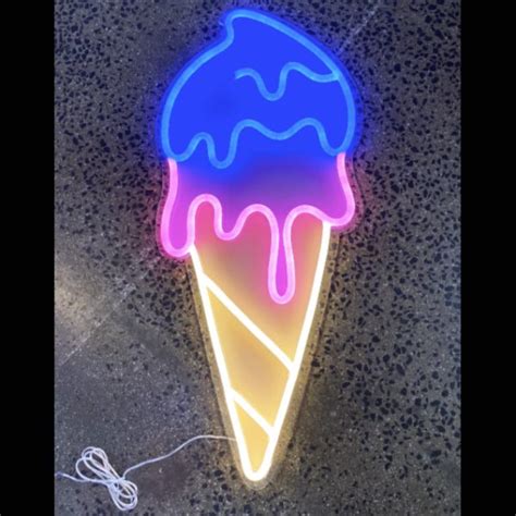 Ice Cream Neon Sign in Brilliant LED Flex | LED NEON WALL ART