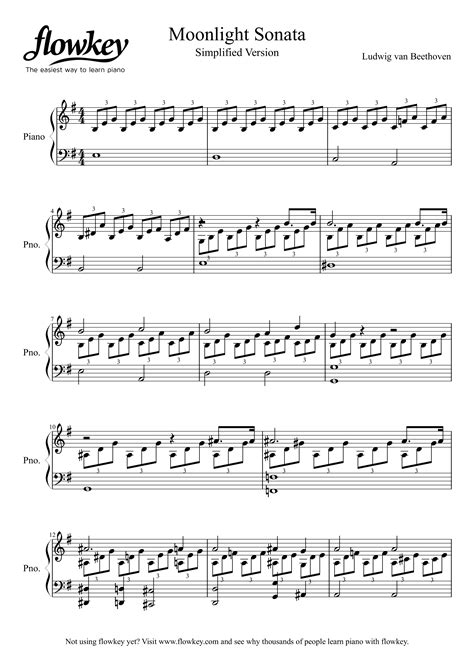 Ludwig Van Beethoven - Free Piano Sheet Music from flowkey. Learn piano the simplest way with ...