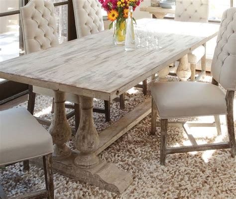 white wash furniture | Distressed dining table, Vintage dining table, Reclaimed wood dining table