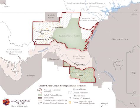 Greater Grand Canyon Heritage National Monument Map | Grand Canyon Trust