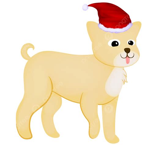 Christmas Dog Clipart, Cartoon Christmas Dog Clipart Transparent Background, Christmas Dog ...