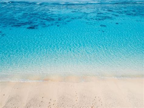 Tropical Beach and Crystal Blue Ocean. Aerial View of Holidays Beach in ...