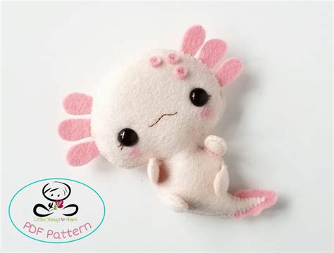 Amby the Axolotl PDF Pattern Axolotl Plush-diy-nursery - Etsy