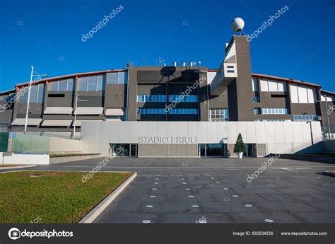 Udine Italy_December 2023 Main Entrance Friuli Stadium Udinese Football ...