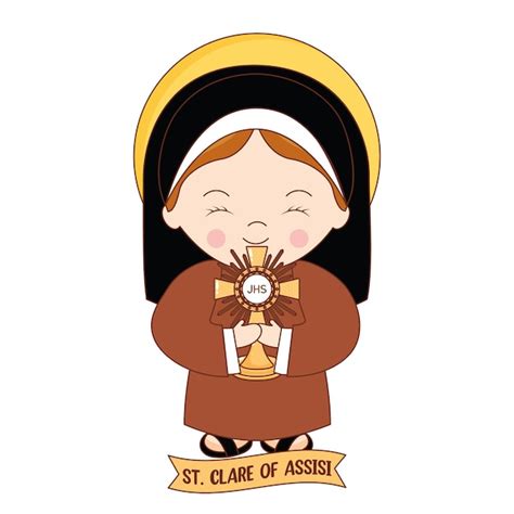 Santa Clara de Asís | Vector Premium