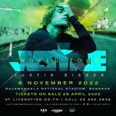 Justin Bieber 'JUSTICE Tour' To Take Place In Bangkok In November 2022