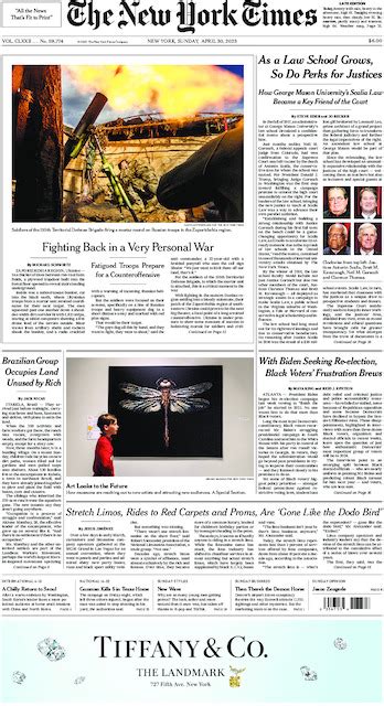 The New York Times in Print for Sunday, April 30, 2023 - The New York Times