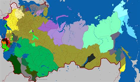 [Map] Subdivisions of the Russian Empire by largest ethnolinguistic ...