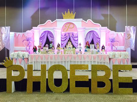 Disney Princess Party, Princess Backdrop Design, Princess Dessert ...