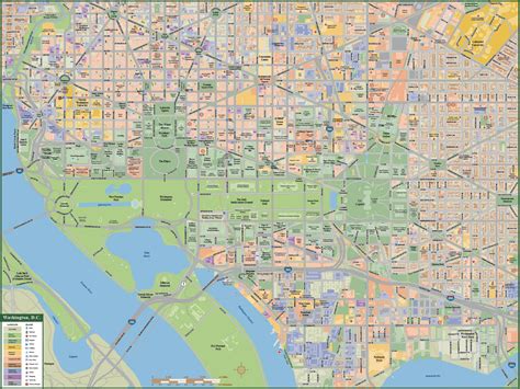 Washington DC Downtown Map | Digital| Creative Force